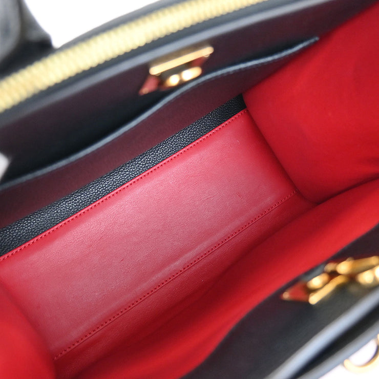 Louis Vuitton Red Black City Steamer PM 2way Handbag M54868 DU2187 XX06361