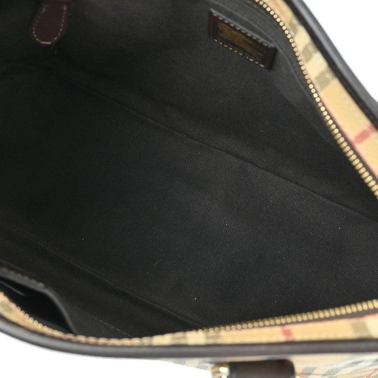 Burberry Beige PVC House Check Tote Handbag ITTIVGRO58CAL XX06773