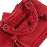 Balenciaga Red Bag Charm Coin Case Key Ring 253199.5765.1669 Small Good XX07125