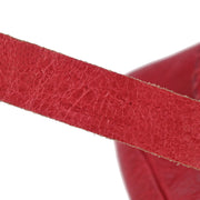 Balenciaga Red Bag Charm Coin Case Key Ring 253199.5765.1669 Small Good XX07125