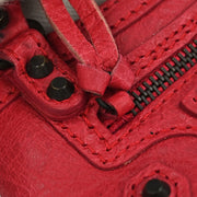 Balenciaga Red Bag Charm Coin Case Key Ring 253199.5765.1669 Small Good XX07125