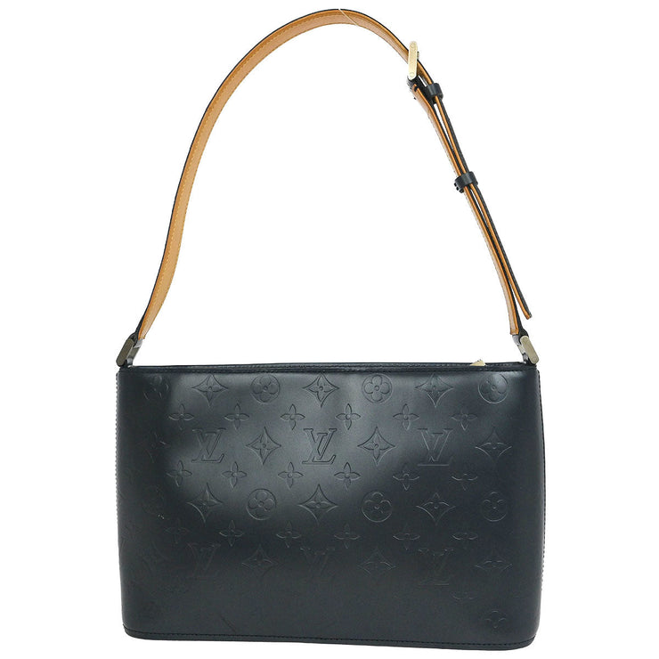 Louis Vuitton Blue Monogram Mat Alston Shoulder Bag M55125 CA0032 XX07580