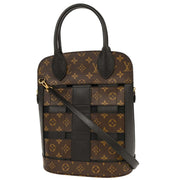 Louis Vuitton Monogram Macassar Tresage Tote 2way Handbag M44111 FO1117 XX07974