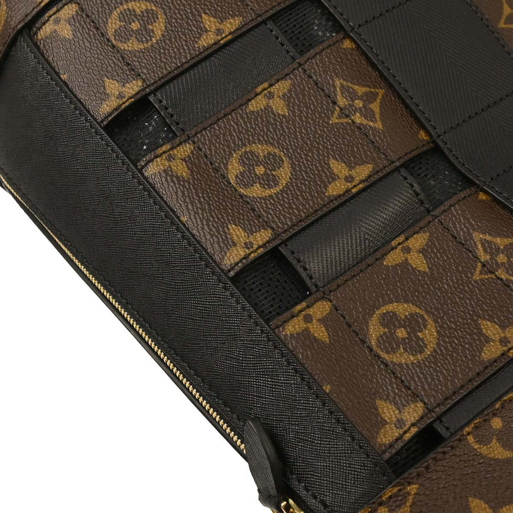 Louis Vuitton Monogram Macassar Tresage Tote 2way Handbag M44111 FO1117 XX07974