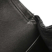 Chanel Black Satin Airline Medium Classic Double Flap Shoulder Bag XX08119
