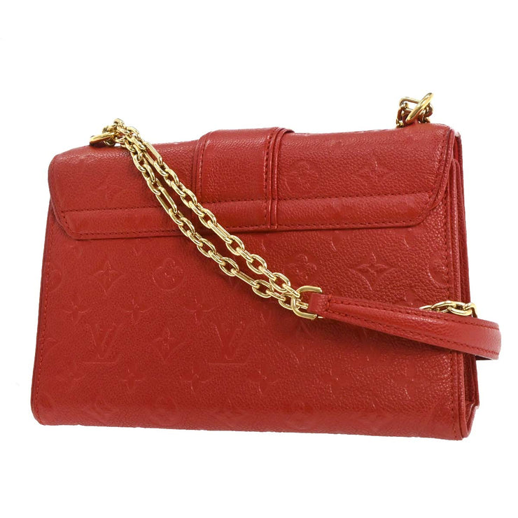 Louis Vuitton Red Monogram Empreinte Saint Sulpice PM M43393 TJ4187 XX08140