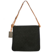 Celine Black Suede C Macadam Twin Handbag MC00/1 XX08146