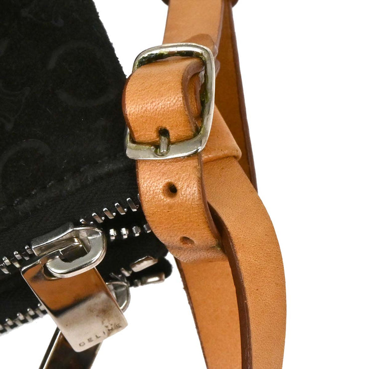 Celine Black Suede C Macadam Twin Handbag MC00/1 XX08146