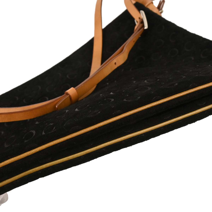 Celine Black Suede C Macadam Twin Handbag MC00/1 XX08146