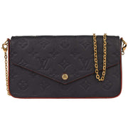 Louis Vuitton Navy Monogram Empreinte Pochette Felicie M64099 NZ3168 XX08162
