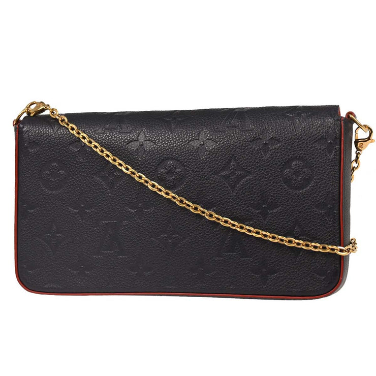 Louis Vuitton Navy Monogram Empreinte Pochette Felicie M64099 NZ3168 XX08162
