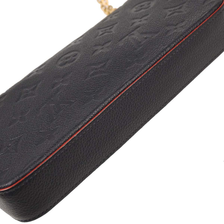 Louis Vuitton Navy Monogram Empreinte Pochette Felicie M64099 NZ3168 XX08162