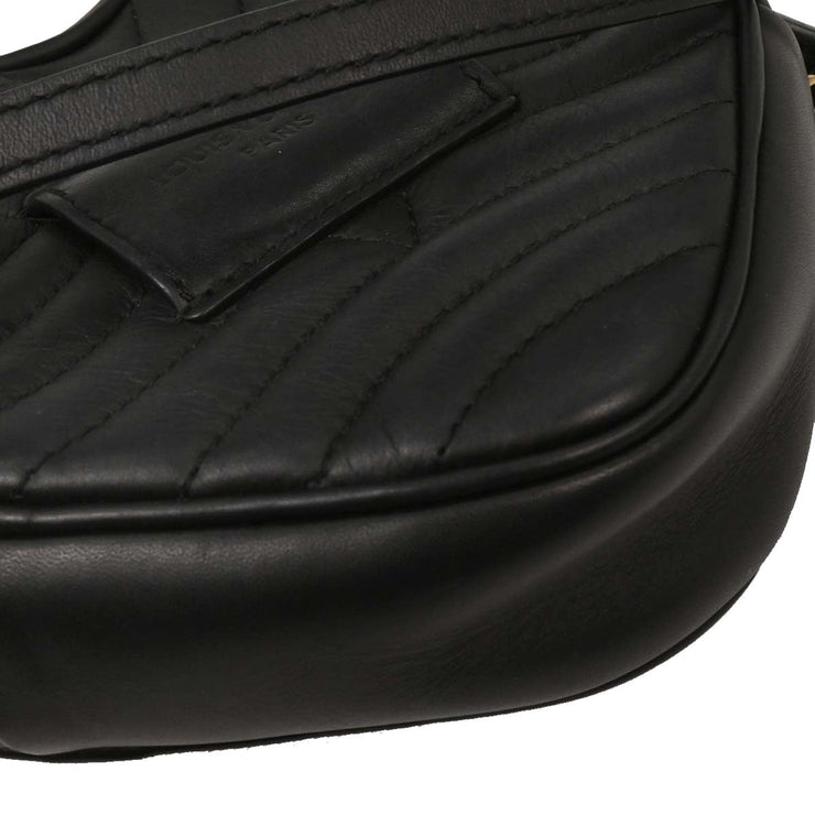 Louis Vuitton Black New Wave Heart Clutch Shoulder Bag M52796 NZ4168 XX08167