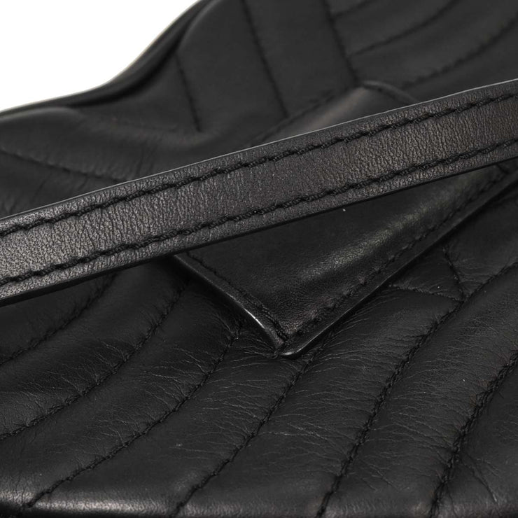 Louis Vuitton Black New Wave Heart Clutch Shoulder Bag M52796 NZ4168 XX08167