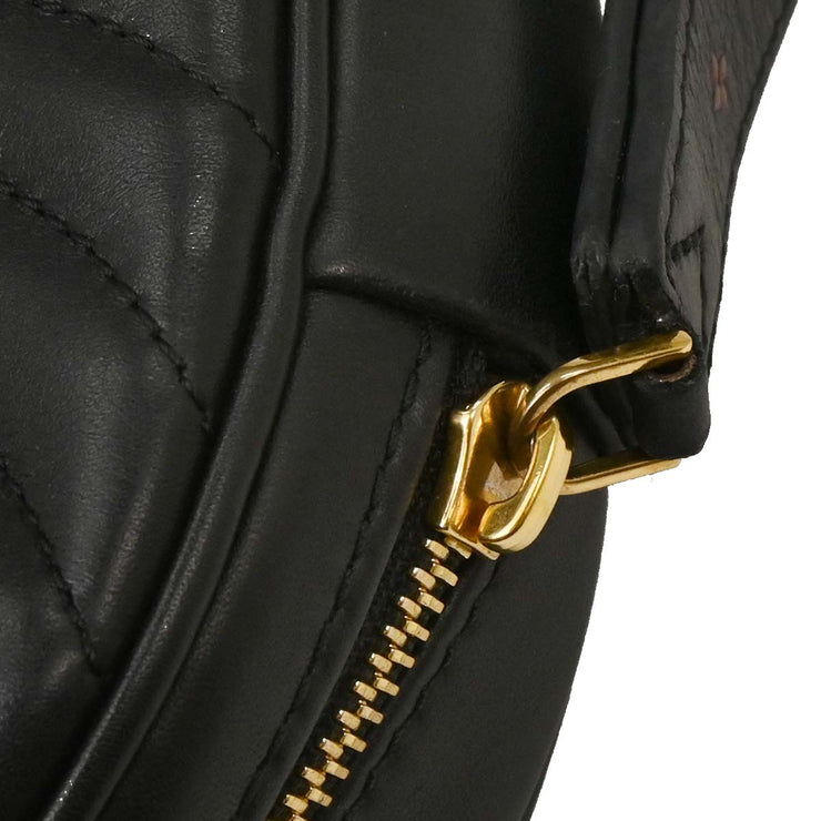 Louis Vuitton Black New Wave Heart Clutch Shoulder Bag M52796 NZ4168 XX08167