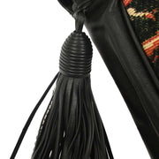 Saint Laurent Black Helena Bucket Bag Fringe Shoulder Bag VLR412691.0915 XX08230