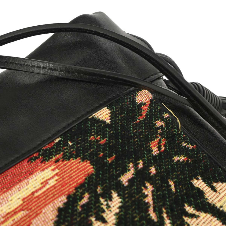 Saint Laurent Black Helena Bucket Bag Fringe Shoulder Bag VLR412691.0915 XX08230