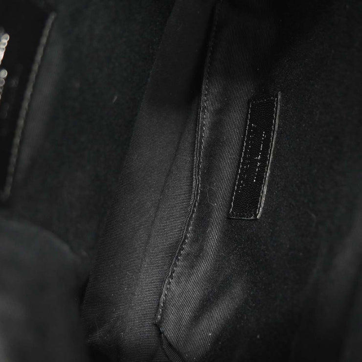 Saint Laurent Black Helena Bucket Bag Fringe Shoulder Bag VLR412691.0915 XX08230