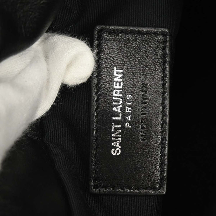Saint Laurent Black Helena Bucket Bag Fringe Shoulder Bag VLR412691.0915 XX08230