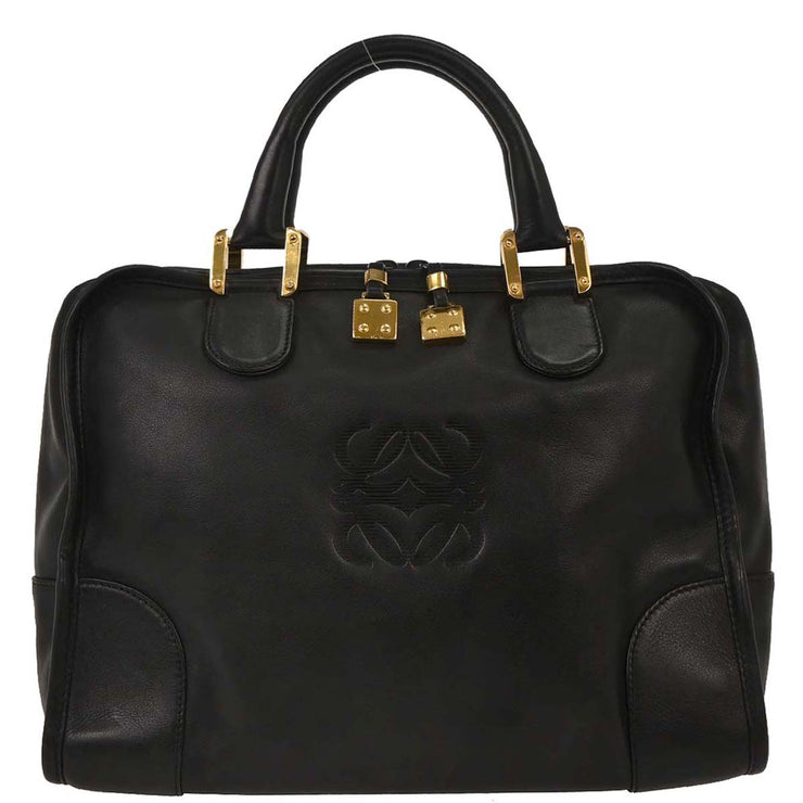 Loewe Black Leather Amazona 32 Handbag L16 XX08239