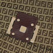 Fendi Brown Zucchino Shoulder Bag 2288-8BT127-TN9-089 XX08261