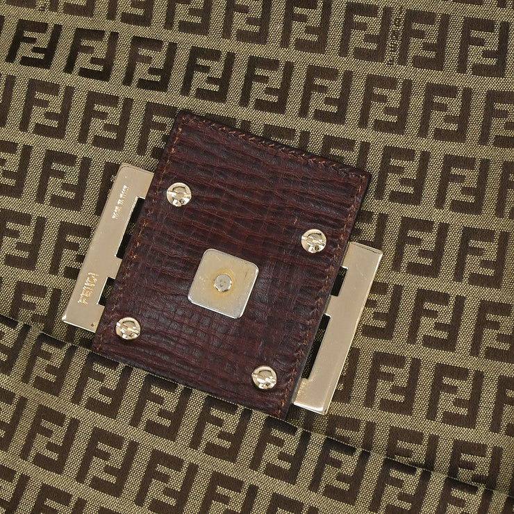 Fendi Brown Zucchino Shoulder Bag 2288-8BT127-TN9-089 XX08261