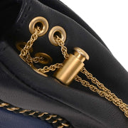 Chanel Navy Calfskin 2way Handbag Shoulder Bag XX40077