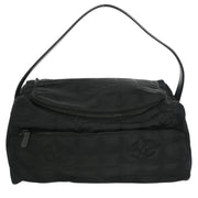 Chanel Black Jacquard Nylon Travel Line Handbag XX40136