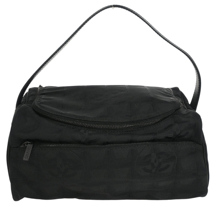 Chanel Black Jacquard Nylon Travel Line Handbag XX40136