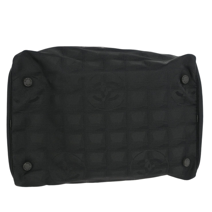 Chanel Black Jacquard Nylon Travel Line Handbag XX40136