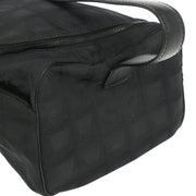 Chanel Black Jacquard Nylon Travel Line Handbag XX40136