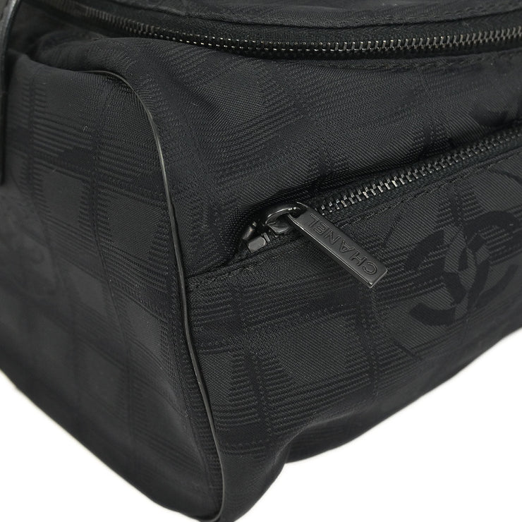 Chanel Black Jacquard Nylon Travel Line Handbag XX40136
