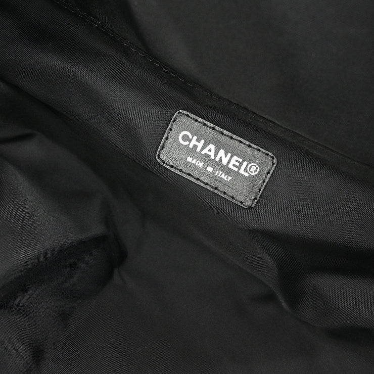 Chanel Black Jacquard Nylon Travel Line Handbag XX40136