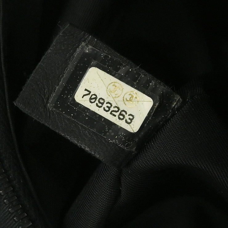 Chanel Black Jacquard Nylon Travel Line Handbag XX40136