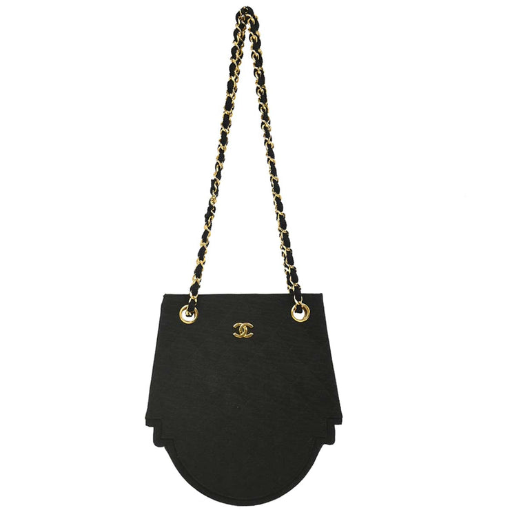 Chanel Black Canvas Shoulder Bag XX40139