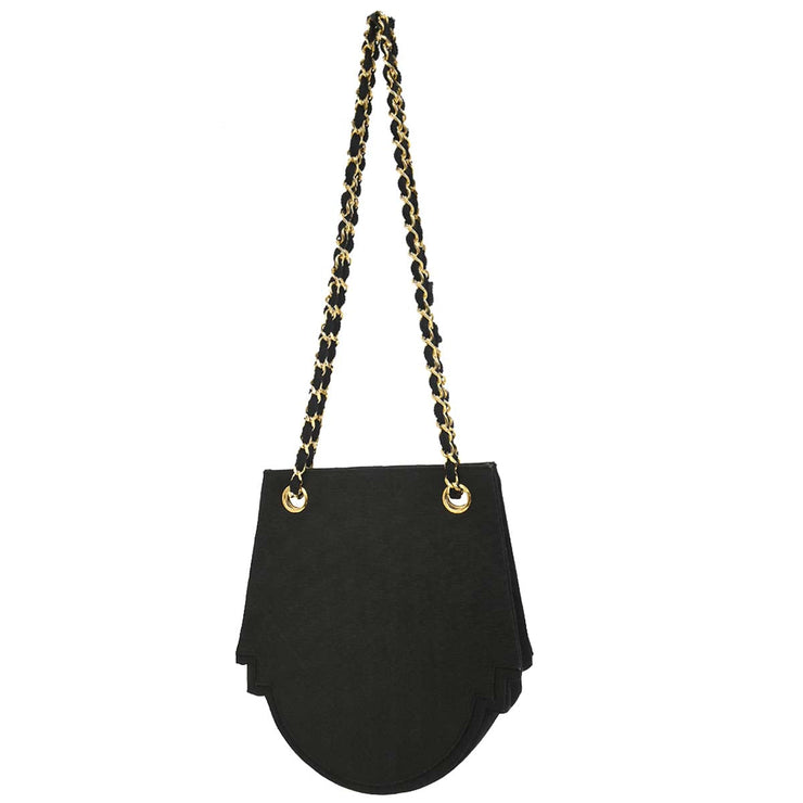 Chanel Black Canvas Shoulder Bag XX40139