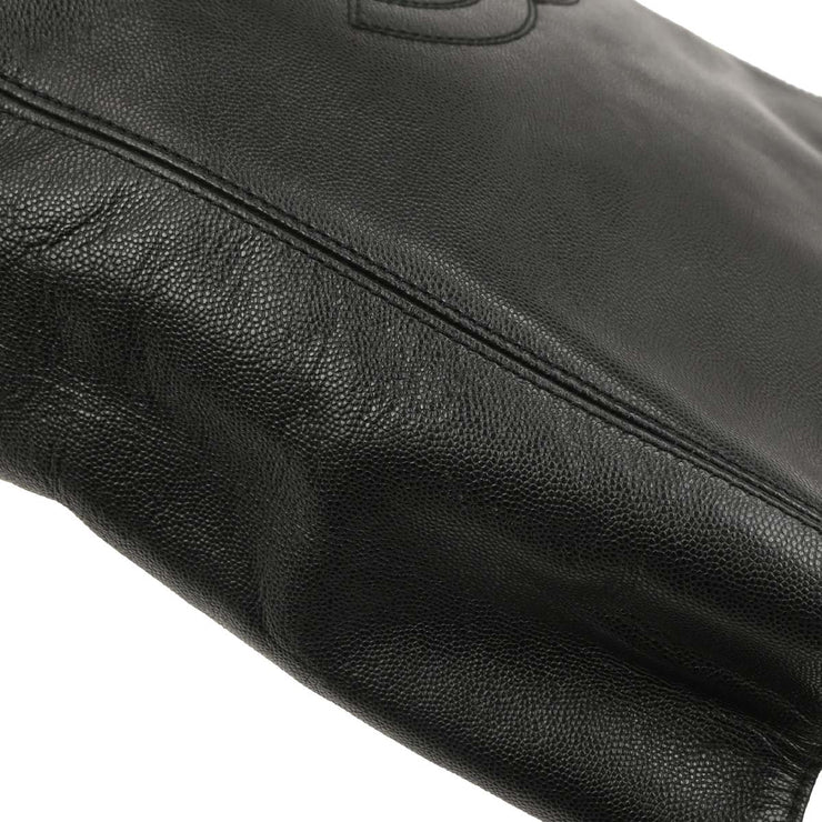 Chanel Black Calfskin Tote Chain Handbag XX40141