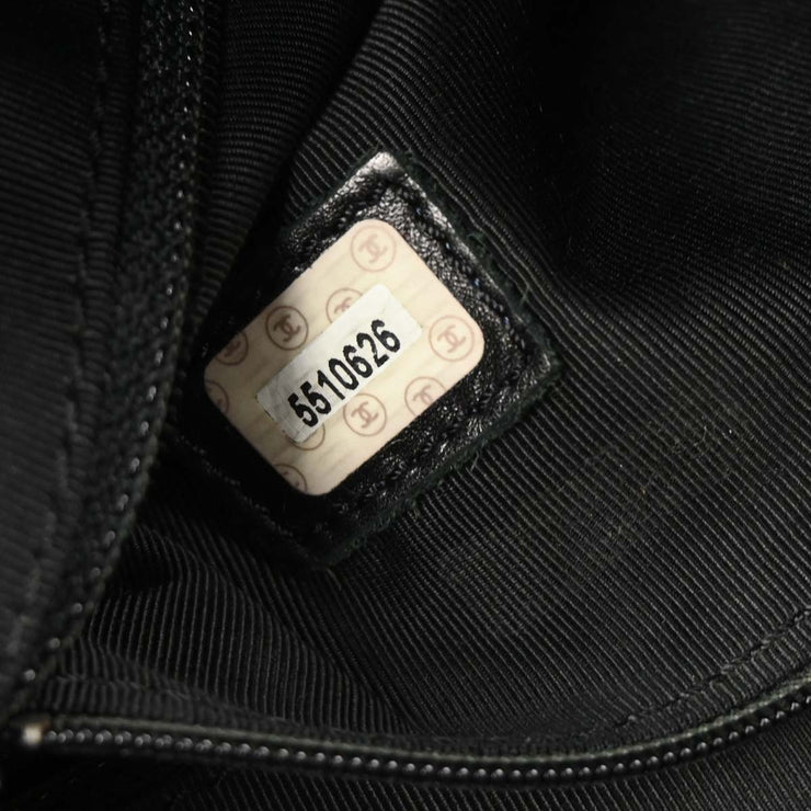 Chanel Black Calfskin Tote Chain Handbag XX40141