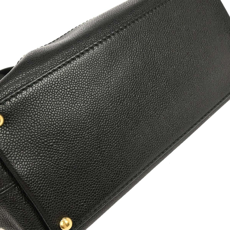 Chanel Black Calfskin Drawstring Tote Bag XX40366