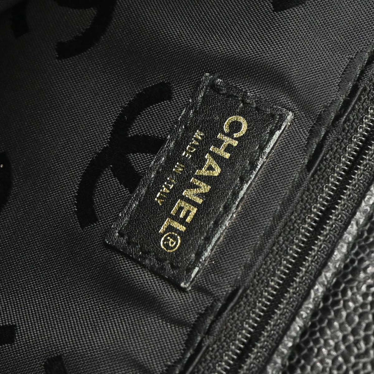 Chanel Black Calfskin Drawstring Tote Bag XX40366