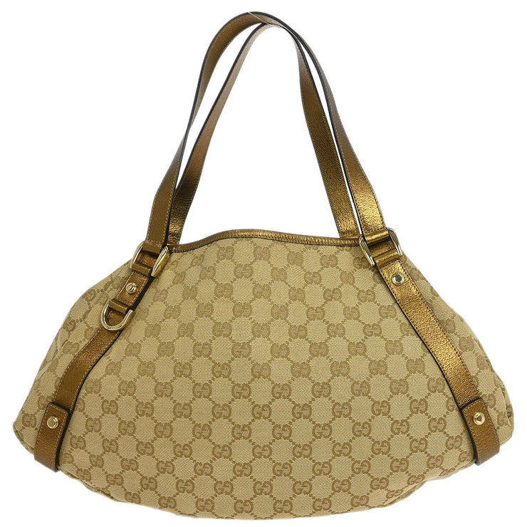 Gucci Gold Abbey D Ring Hobo Handbag 130736 493492 XX40398