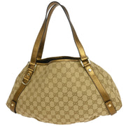 Gucci Gold Abbey D Ring Hobo Handbag 130736 493492 XX40398