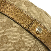 Gucci Gold Abbey D Ring Hobo Handbag 130736 493492 XX40398