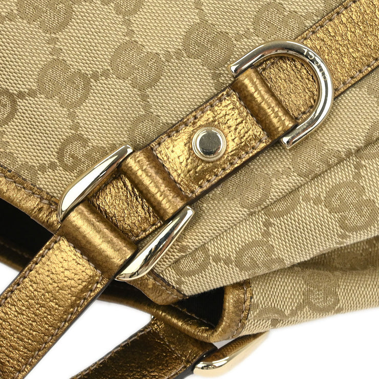 Gucci Gold Abbey D Ring Hobo Handbag 130736 493492 XX40398