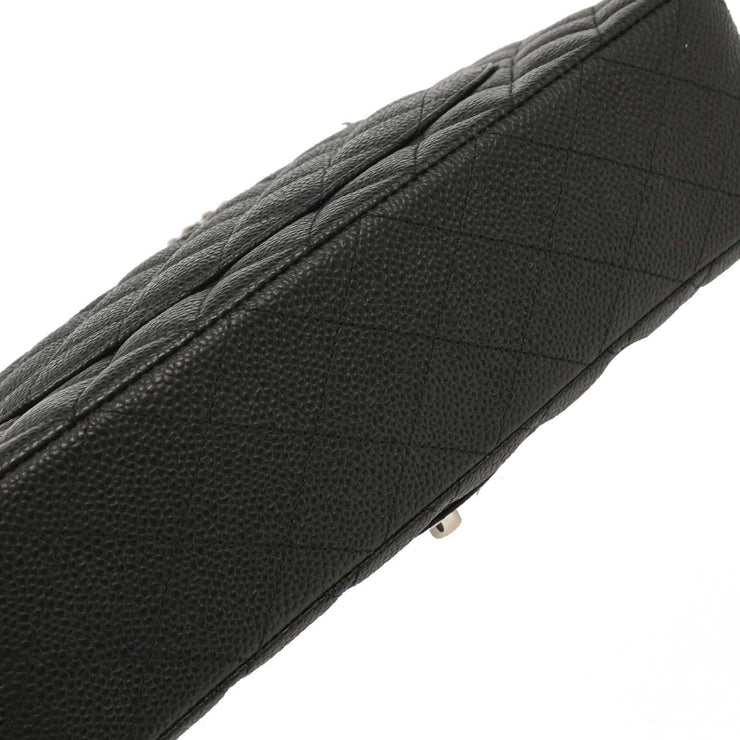Chanel Black Calfskin Medium Classic Double Flap Shoulder Bag XX40414