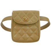 Chanel Beige Calfskin Belt Bum Bag XX40425