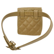 Chanel Beige Calfskin Belt Bum Bag XX40425