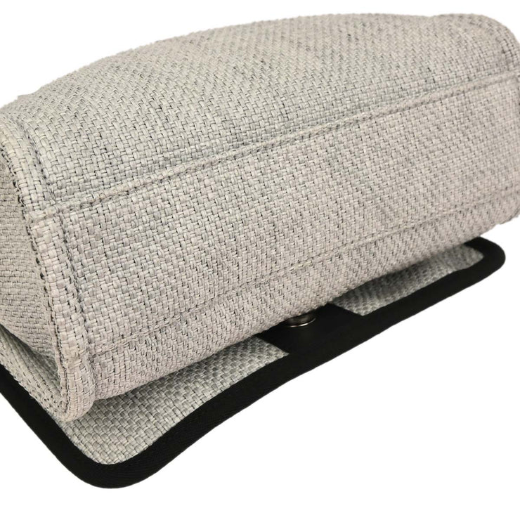 Chanel Gray Straw Deauville Shoulder Bag XX40508