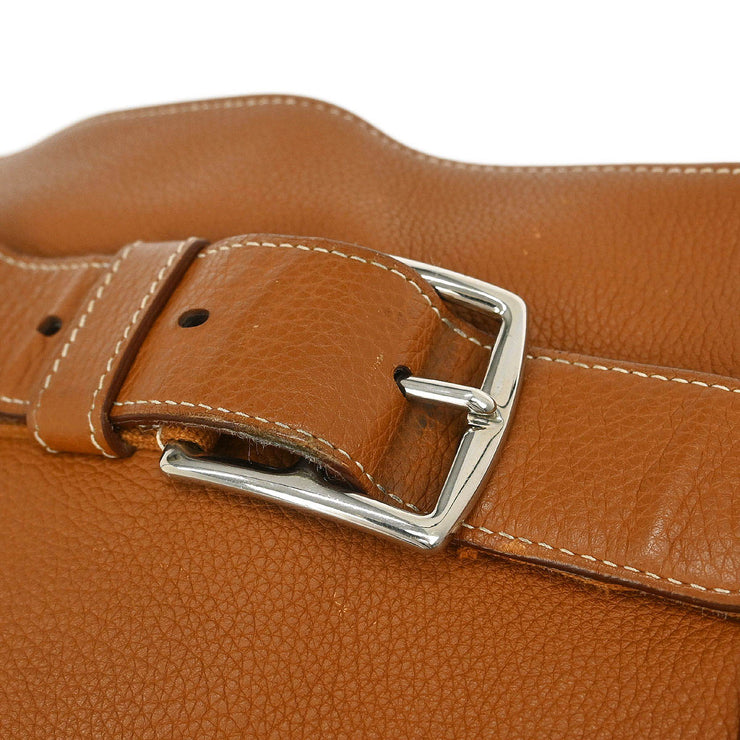 Hermes Gold Taurillon Clemence Sac Yohji Crossbody Messenger Bag VP Square:M XX40536