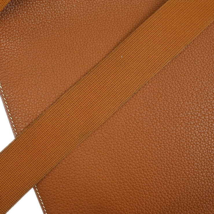 Hermes Gold Taurillon Clemence Sac Yohji Crossbody Messenger Bag VP Square:M XX40536